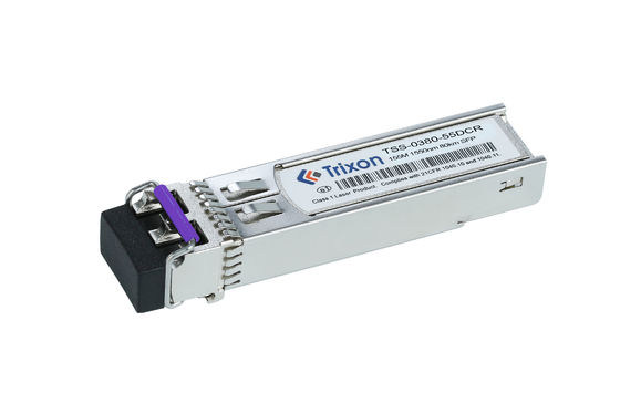 TSS-0380-55DCR 155M SFP 80km 1550nm-DFB Temperature -5℃ ~+70℃ LC SMF
